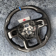 Загрузить изображение в средство просмотра галереи, Ford F-150 F-250 F-350 Carbon Fiber Steering Wheel 2015-2022 | TTD Craft
