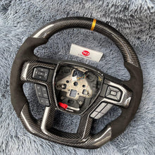 Загрузить изображение в средство просмотра галереи, Custom Carbon Fiber Steering Wheel for Ford F150 Raptor F250 | TTD Craft

