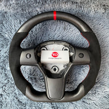 Charger l'image dans la galerie, Performance Carbon Fiber Steering Wheel for Tesla Model 3/Y | TTD Craft
