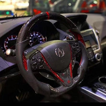 Load image into Gallery viewer, Acura TLX/MDX 2015-2020 Flat Bottom Carbon Fiber Steering Wheel |TTD Craft
