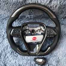 Load image into Gallery viewer, Premium Carbon Fiber Steering Wheel for Toyota Venza &amp; Camry 2018-2024 | TTD Craft
