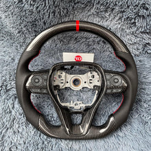 Charger l'image dans la galerie, Custom Gloss Carbon Fiber Racing Steering Wheel for Toyota RAV4 Corolla 2019-2026 | TTD Craft
