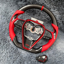 Cargar imagen en el visor de la galería, Volante de fibra de carbono TTD Craft Camry 2018-2024 SE XSE TRD V6 Venza
