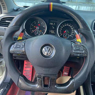 VW Golf MK6 2010-2014 Carbon Fiber Steering Wheel |TTD Craft